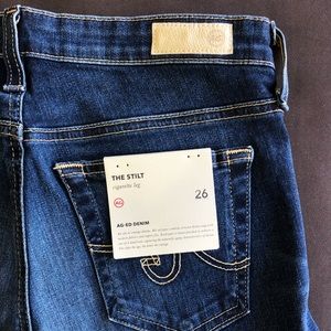 NWT Adriano Goldschmied The Stilt Cigarette Leg Jeans
